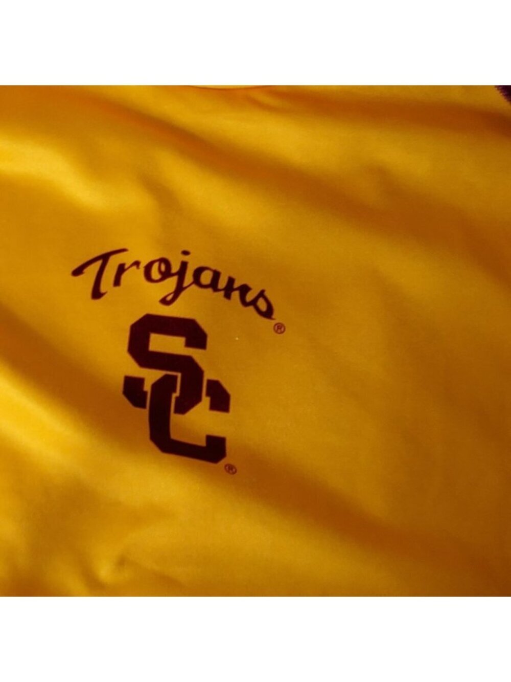 Nike USC Trojans Short-Sleeve Raglan T-Shirt Yellow & Maroon Large - Picture 8 of 13